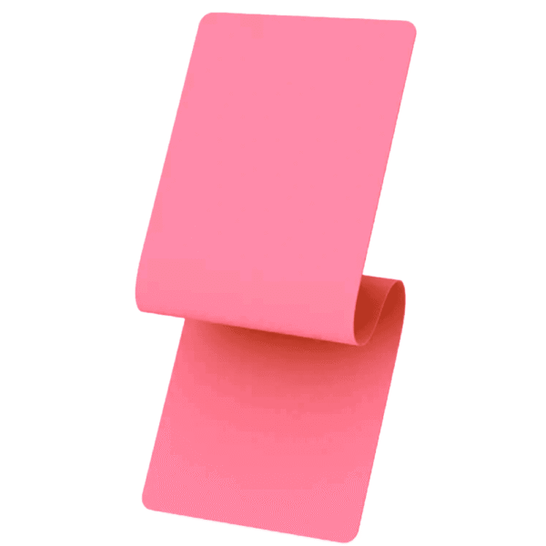 Pink EVA Yoga Mat rolled out on white background showing non-slip textured surface and portable roll-up design, lightweight exercise mat for yoga, pilates, stretching and home workouts